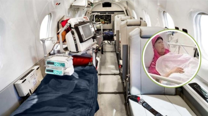 খালেদা জিয়াকে লন্ডনে নিতে এয়ার অ্যাম্বুলেন্স প্রস্তুত 