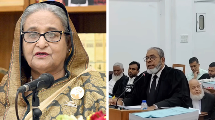 গুমের মামলায় শেখ হাসিনার পক্ষে রাষ্ট্রনিযুক্ত আইনজীবী আমির হোসেন