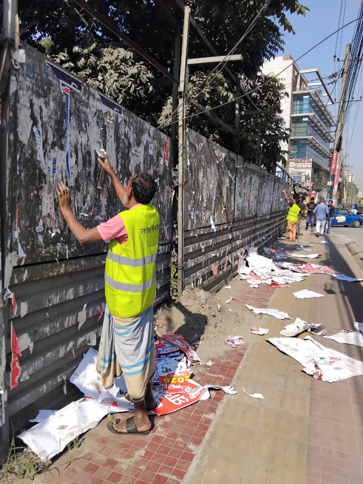 নভেম্বরে ২ লাখ ৪৭ হাজার ব্যানার-ফেস্টুন-পোস্টার অপসারণ 