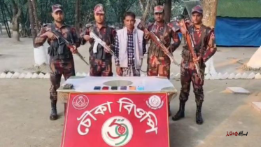 শিবগঞ্জ সীমান্তে ৬ ভারতীয় মোবাইলসহ আটক ১