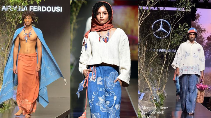 আফসানা ফেরদৌসীর পোশাক এবং কলম্বোর ফ্যাশন শো