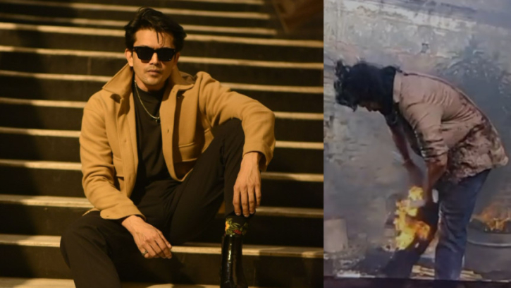 আগুনে দগ্ধ হয়েও থামেননি আরিফিন শুভ,  শুটিং চালিয়ে গেলেন