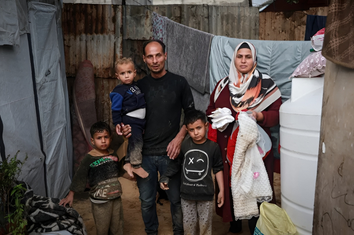 বন্যায় ভেসে যাওয়া তাঁবুতে অনাগত সন্তানের অপেক্ষা