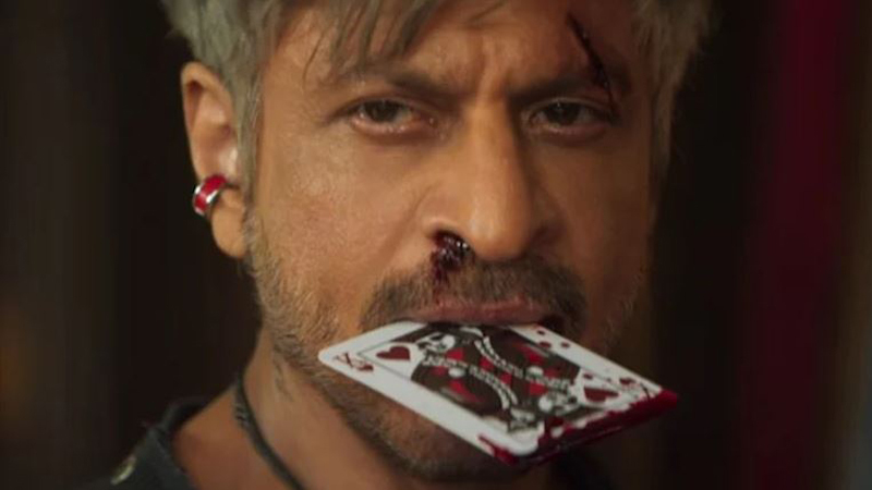 শাহরুখ খানের মুখে তাস কার্ডের কিং! ছবি: এনডিটিভি