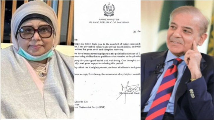 খালেদা জিয়ার দ্রুত আরোগ্য কামনায় পাকিস্তানের প্রধানমন্ত্রীর চিঠি