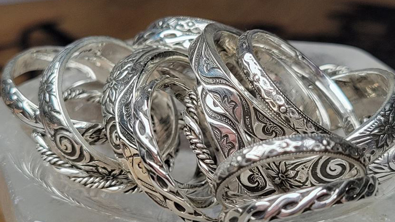 খাঁটি রুপার গয়না। ছবি: সংগৃহীত