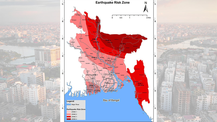 ৪৩% এলাকা ভূমিকম্পের সর্বোচ্চ ঝুঁকিতে: দেখে নিন ঝুঁকিপূর্ণ এলাকা