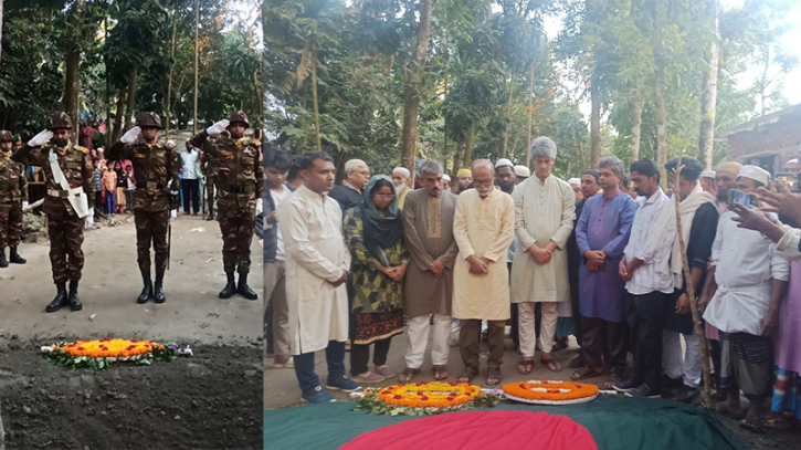 বীর মুক্তিযোদ্ধা এস এম আমজাদ হোসেনের জানাজা অনুষ্ঠিত 