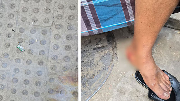 নিউ ইস্কাটনে ককটেল বিস্ফোরণ, পথচারী আহত