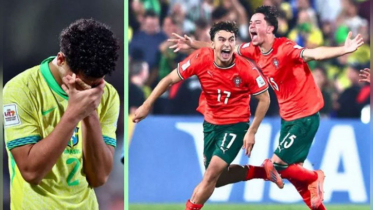 পর্তুগালের কাছে হেরে বিশ্বকাপ স্বপ্নে ইতি ব্রাজিলের পর্তুগালের কাছে হেরে বিশ্বকাপ স্বপ্নে ইতি ব্রাজিলের