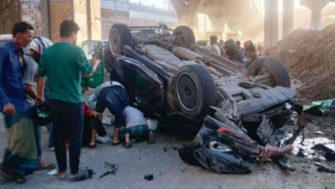 চট্টগ্রামে এলিভেটেড এক্সপ্রেসওয়ে থেকে গাড়ি ছিটকে পথচারী নিহত