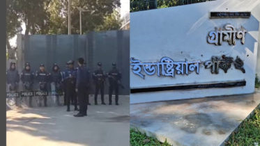 গ্রামীণ ইন্ডাস্ট্রিয়াল পার্কে ককটেল নিক্ষেপ