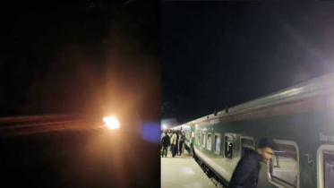 ব্রাহ্মণবাড়িয়ায় ফের রেললাইনে আগুন