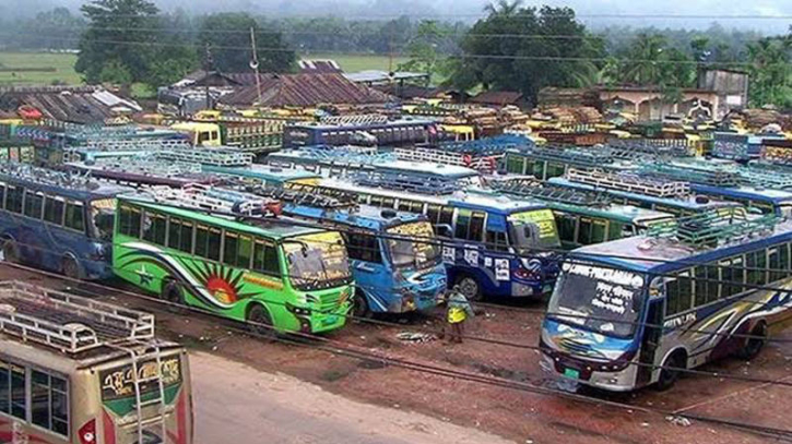 বরিশালের নথুল্লাবাদ টার্মিনালে বাস চলাচল বন্ধ