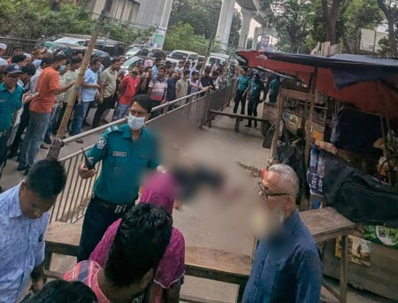 ফার্মগেটের ফুটপাতে আবুল কালামের মরদেহ ফার্মগেটের ফুটপাতে আবুল কালামের মরদেহ