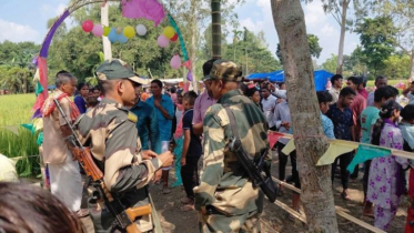 শ্যামাপূজার সীমান্তে মানবিক মিলন