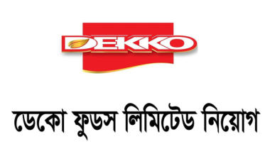 ২৯ সেলস অফিসার নেবে ডেকো ফুডস