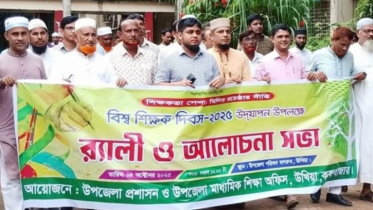 উখিয়ায় বিশ্ব শিক্ষক দিবস উদযাপন