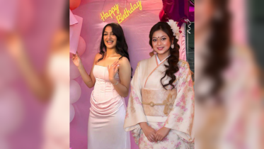ভাগনির জন্মদিনে ভিন্ন সাজে শাবনূর
