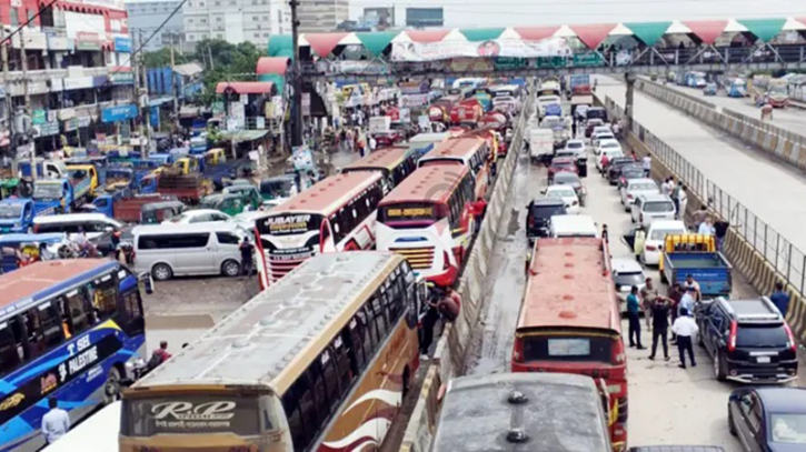 ঢাকা-চট্টগ্রাম মহাসড়কে নারায়ণগঞ্জ অংশে তীব্র যানজট